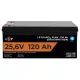 Акумуляторні батареї LogicPower LP LiFePO4 25,6V - 120 Ah (3072Wh Smart BMS 100А) з BT для ДБЖ