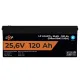 Акумуляторні батареї LogicPower LP LiFePO4 25,6V - 120 Ah (3072Wh Smart BMS 100А) з BT для ДБЖ