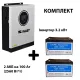 Інвертори ALLURE PRIME SM-3200W (24V) AP12-100 (100Аг / 1280Вт/г) - 2шт (2540Вт)