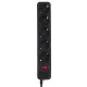 Сетевой фильтр LogicPower LP-X5 4.5 м Black