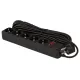 Сетевой фильтр LogicPower LP-X5 10 м Black