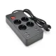 Сетевой фильтр Voltronic P-EU4U4S 250V/4000W Black