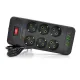 Сетевой фильтр Voltronic F33U 6 розеток EU + 4 USB + 2 PD 2 м Black