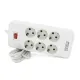 Мережевий фільтр Voltronic F33 6 розеток EU 2 м White