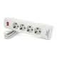 Сетевой фильтр Voltronic F24 4 розетки EU 2 м White