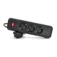 Сетевой фильтр Voltronic F23 3 розетки EU 2 м Black