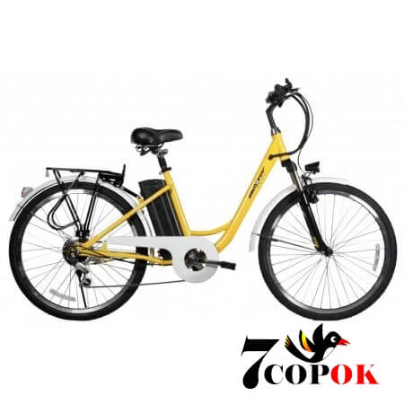 Электровелосипед Maxxter City 26 (yellow), 250 Вт., 25 км/ч, купить в Украине