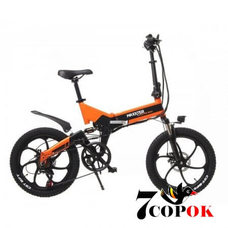 Электровелосипед Maxxter Ruffer Max 20 (black-orange), 250 Вт., 25 км/ч, купить в Украине