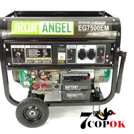 Купить бензиновый генератор Iron Angel EG7500E