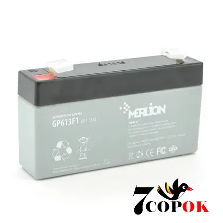 Merlion AGM GP613F1 6 V 1,3Ah - акумулятори агм