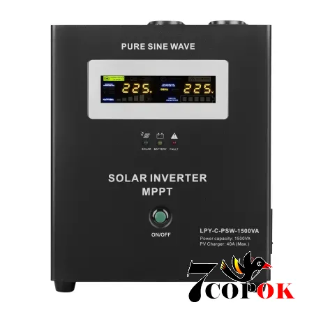 Гибридный солнечный инвертор 1.05 кВт - LogicPower LPY-С-PSW-1500VA (1050Вт) MPPT 24V
