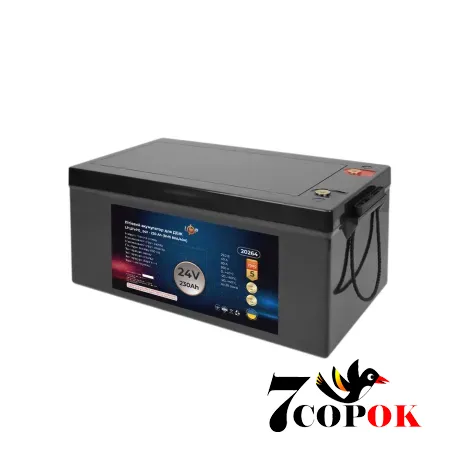 Акумулятор LogicPower LP LiFePO4 24V-230 Ah (BMS 80A/40A) пластик для ДБЖ 24v, літій-залізо-фосфатний