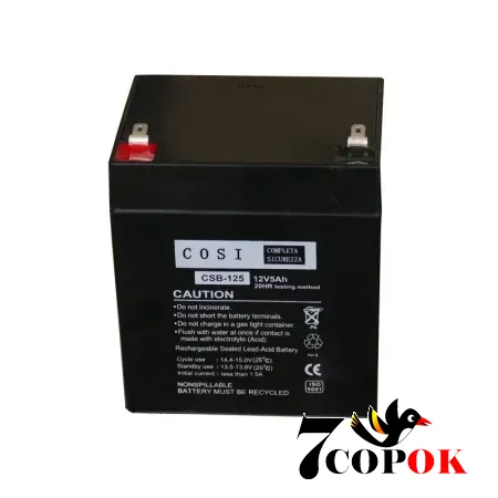 Акумулятор Cosi AGM 12V 5Ah (CSB-125), AGM свинцево-кислотний, купити