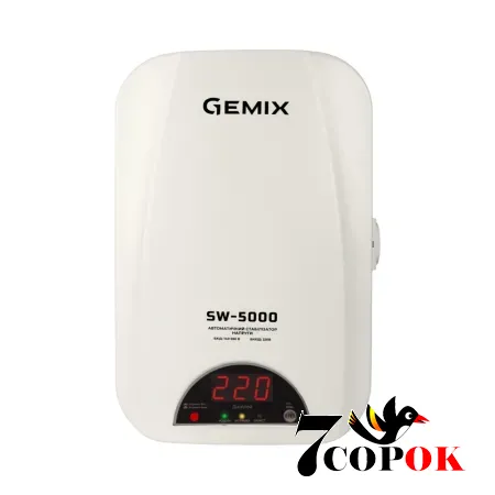 Стабилизатор напряжения Gemix SW-5000, 220 вольт 3.5 кВт, купить