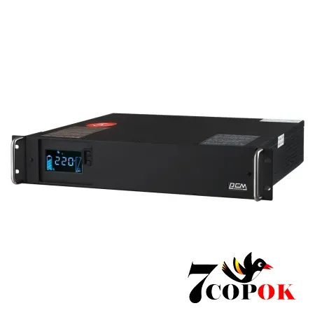 Бесперебойник Powercom KIN-1500AP RM LCD 2U, купить ИБП 24 вольта