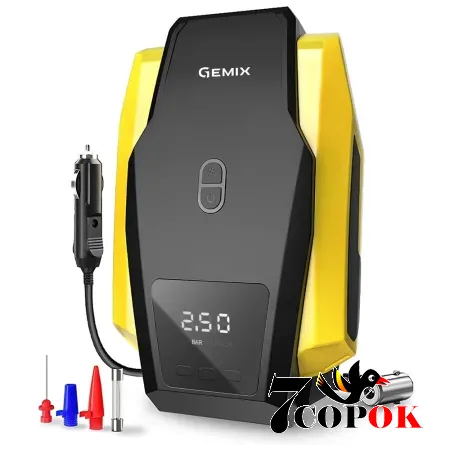Автомобильный компрессор Gemix Model G black/yellow, купить в Украине