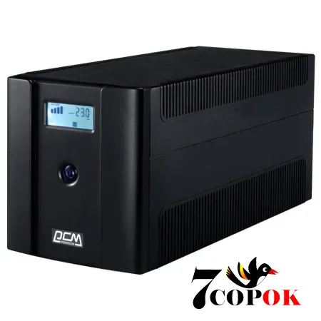 Бесперебойник Powercom RPT-2000AP LCD Schuko, купить ИБП в Украине