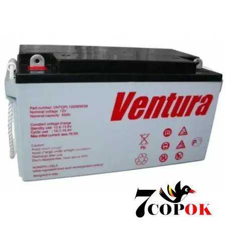 Акумулятор Ventura GPL 12-80 L, AGM свинцево-кислотний, купити
