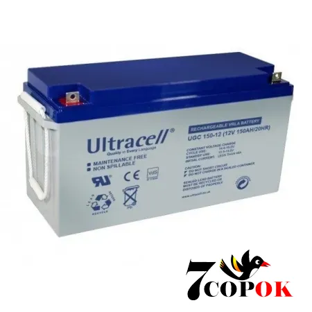 Гелевий акумулятор Ultracell UCG150-12 GEL 12 V 150 Ah, купити
