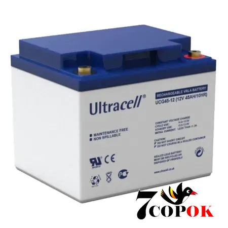 Ultracell UCG45-12 GEL 12V 45 Ah акумулятор гелевий, купити в Україні