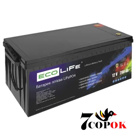 EcoLiFe LF12-280 LiFePO4 - Акумулятор LiFePO4 12 вольтовий