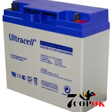 Ultracell UL22-12 GEL 12V 20 Ah - Акумулятори для резервного живлення будинку