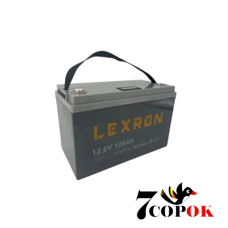 Акумулятор Lexron LiFePO4 12,8V 100Ah 1280Wh, літій-залізо-фосфатний