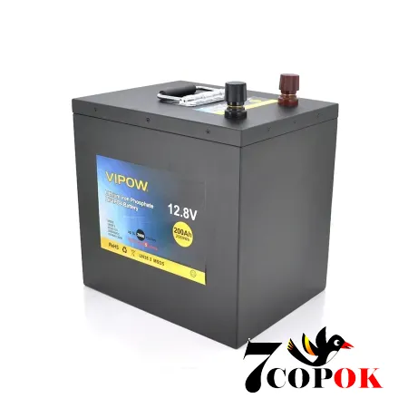 Акумулятор Vipow LiFePO4 12,8V 200Ah, літій-залізо-фосфатний, купити