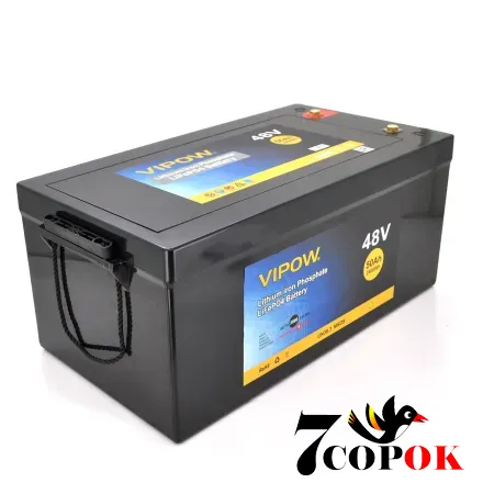 Акумулятор Vipow LiFePO4 51,2V 50Ah, літій-залізо-фосфатний, купити