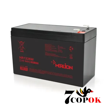 Акумулятор Merlion HR1226W 12V 8Ah, AGM свинцево-кислотний, купити