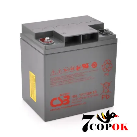 Акумулятор CSB HRL12110WFR 12V 28Ah, AGM свинцево-кислотний, купити
