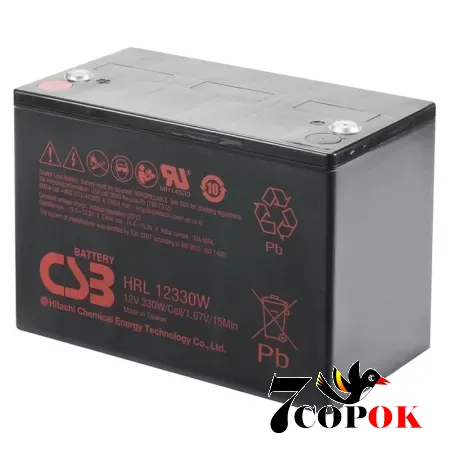 Аккумулятор CSB HRL12330W 12V 100Ah, AGM свинцово-кислотный, купить