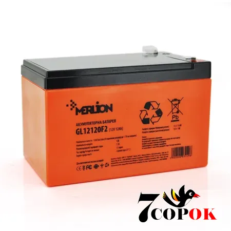 Гелевий акумулятор Merlion GL12120F2 12 V 12 Ah, купити в Україні