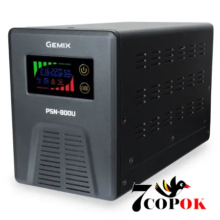 Безперебійник Gemix PSN-800U LCD, купити ДБЖ в Україні