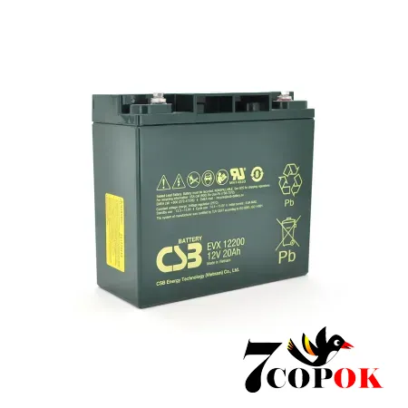 Акумулятор CSB EVX12200 12V 20Ah, AGM свинцево-кислотний, купити
