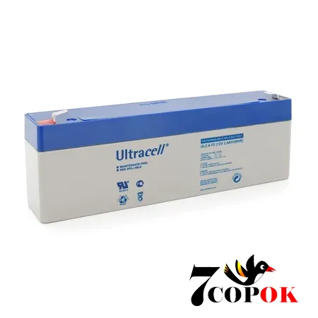 Гелевий акумулятор Ultracell UL2.4-12 AGM 12V 2,4Ah, купити в Україні