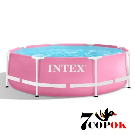 Басейн каркасний для дачі Intex 28290 (244 x 76см) Metal Frame Pool