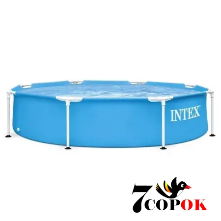 Бассейн каркасный для детей Intex 28205 (244 x 51см) Metal Frame Pool