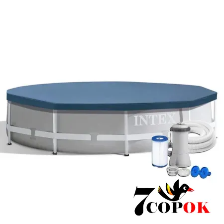 Бассейн каркасный для сада Intex 26712-3 New (366 x 76 см) Prism Frame Pool