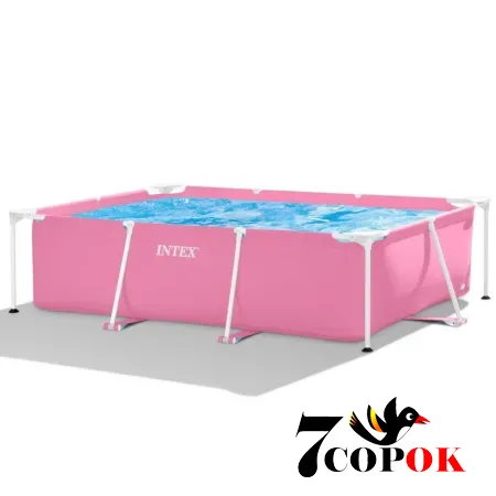 Бассейн каркасный для дачи Intex 28266 (220 x 150 x 60см) Rectangular Frame Pool