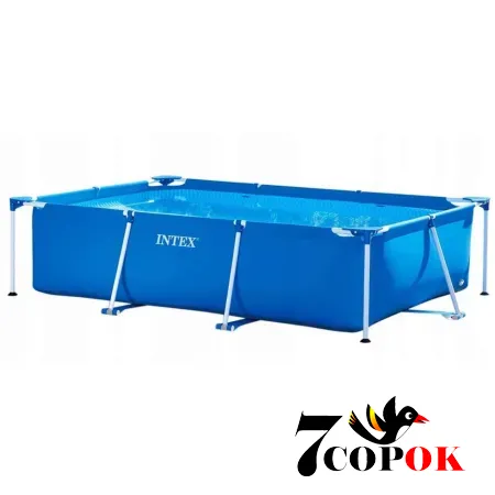 Бассейн каркасный для дачи Intex 28284 (300 x 200 x 65см) Rectangular Frame Pool