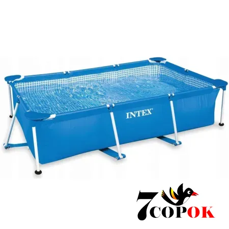Бассейн каркасный для дачи Intex 28270 (220 x 150 x 60см) Rectangular Frame Pool