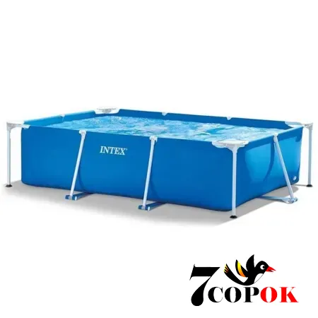 Бассейн каркасный для дачи Intex 28271 (260 x 160 x 65см) Rectangular Frame Pool