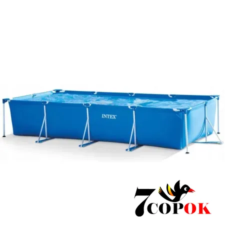 Бассейн каркасный Intex 28273 (450 x 220 x 84см) Rectangular Frame Pool