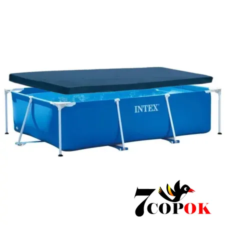Бассейн каркасный для дачи Intex 28271-3 New (260 x 160 x 65см) Rectangular Frame Pool