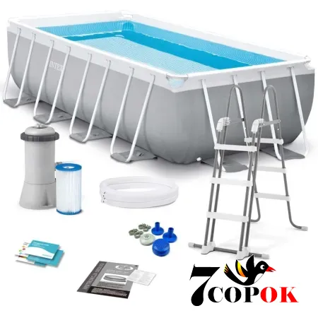 Бассейн каркасный для дачи Intex 26790 (400 x 200 x 122см) Prism Frame Pool