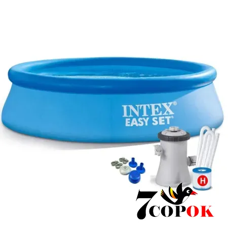 Бассейн надувной для сада Intex 28108 (244 x 61см) Easy Set, купить