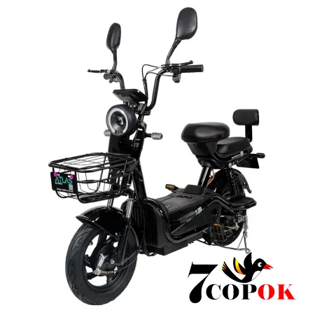 Электроскутер Atlas Elegant Black, 0.5 кВт, купить в Украине