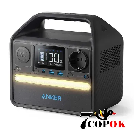 Портативная зарядная станция для дома Anker 521 PowerHouse 200W (256 Вт/ч) (0.2 кВт)