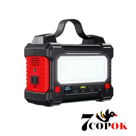 Портативная зарядная станция для дома REMAX Tank Series Multifunctional Portable Power Station RPP-325 150W 36000mAh Black-Red